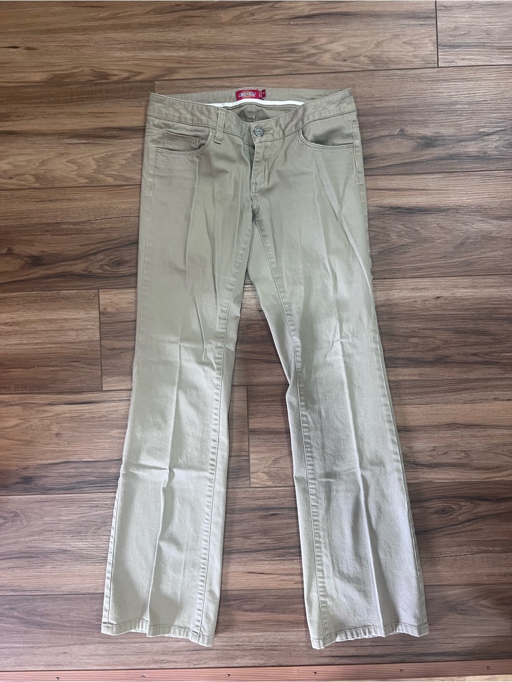 Dickies Women's Khaki Flare Jeans